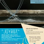 Affiche de l'exposition "Joyaux" à Walcourt. Les artisans présenteront leurs créations au centre culturel de Walcourt du 6 au 22 février.