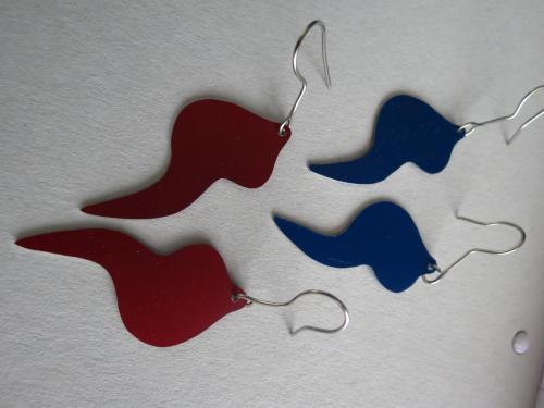 Boucles d'oreilles aluminium