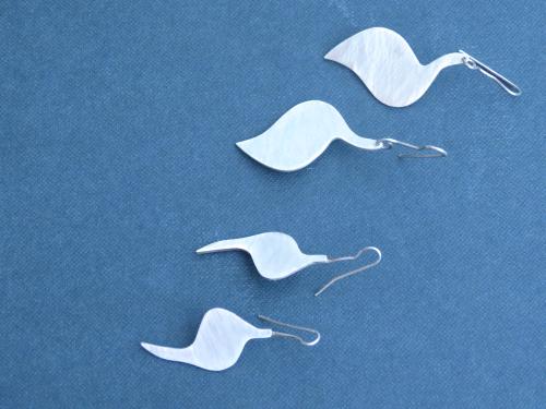 Boucles d'oreilles en argent.
