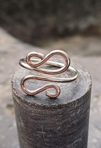 Bague en fil d'argent